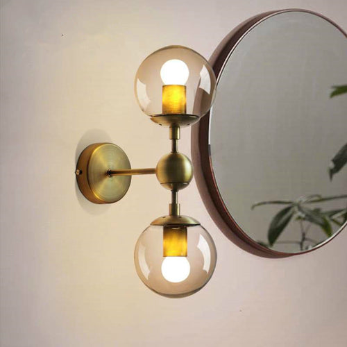Applique murale moderne en verre fumé Shonda - vue 6 sur 8