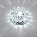 Plafonnier LED en cristal et mirroir
