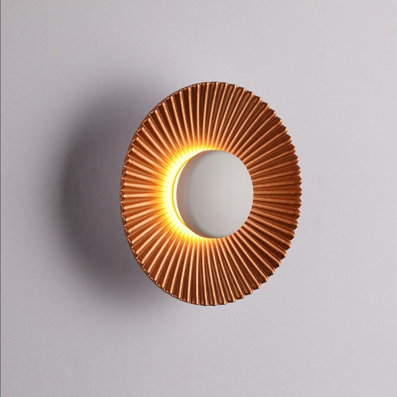 wall lamp modern LED sunburst metallic Hasna