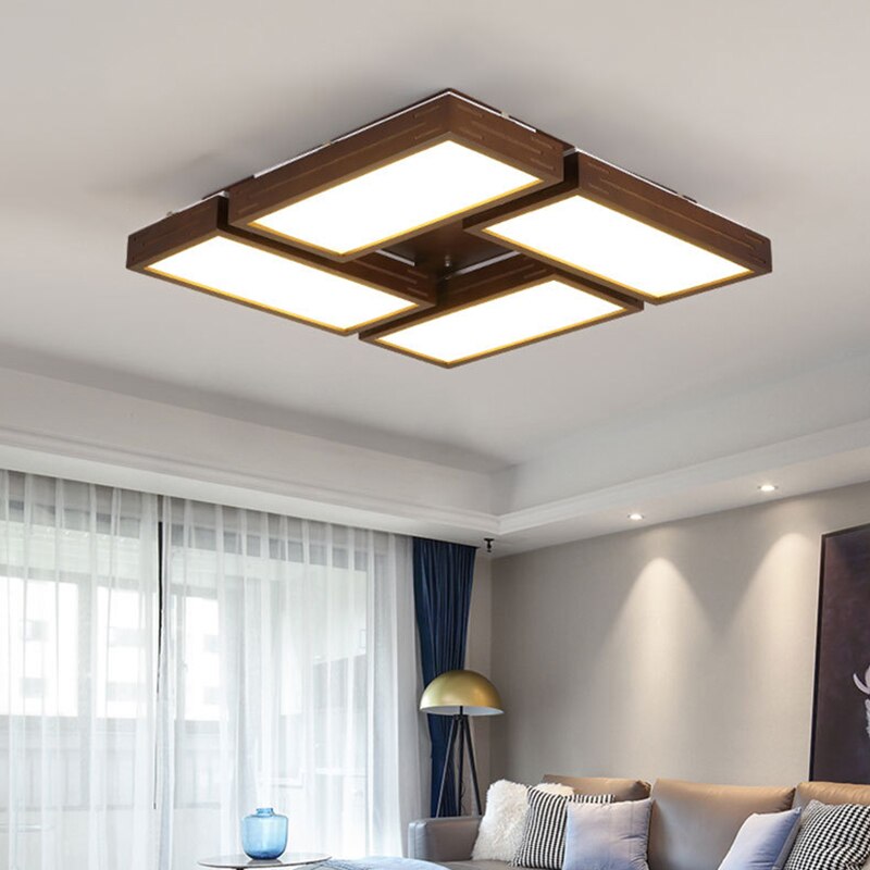 Scandinavian LED ceiling light with Aquilina light rectangle