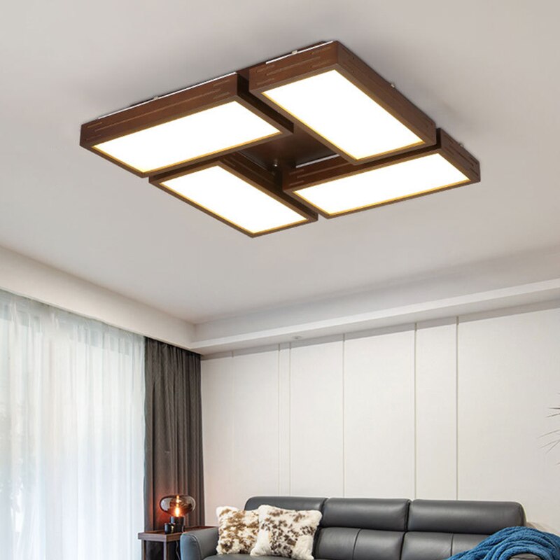 Plafonnier scandinave LED avec rectangle lumineux Aquilina