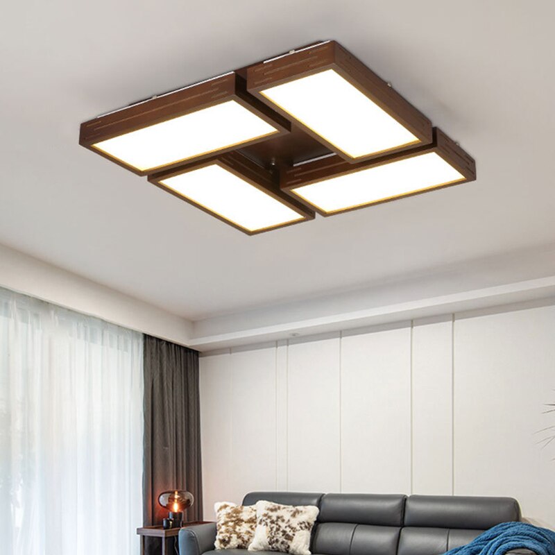 Scandinavian LED ceiling light with Aquilina light rectangle