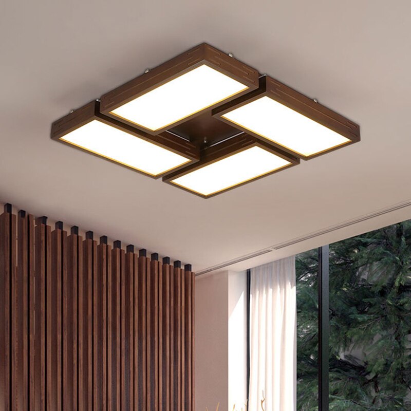 Scandinavian LED ceiling light with Aquilina light rectangle