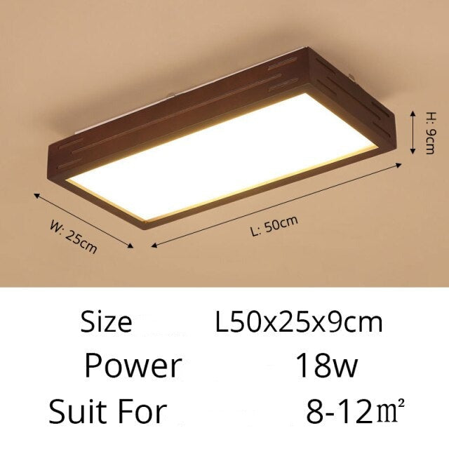 Scandinavian LED ceiling light with Aquilina light rectangle