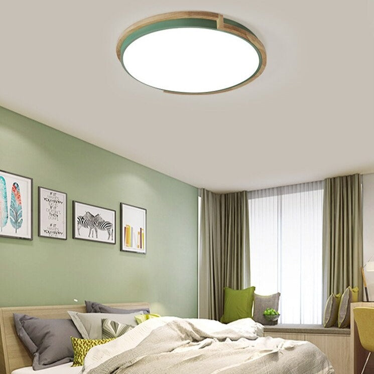 Plafonnier moderne minimaliste rond et lumière dimmable Celeste