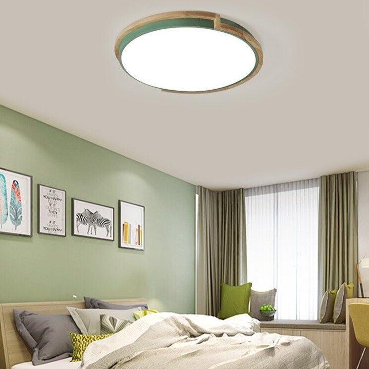 Lámpara de techo redonda moderna y minimalista Celeste con luz regulable