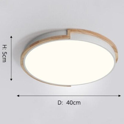Lámpara de techo redonda moderna y minimalista Celeste con luz regulable