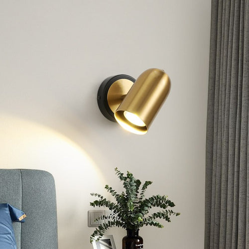 Lámpara de pared design de metal dorado Gounod