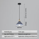 Suspension design LED avec abat-jour en métal nordique Haston