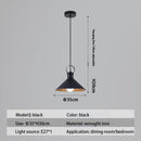 Suspension design LED avec abat-jour en métal nordique Haston