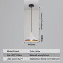 Suspension design LED avec abat-jour en métal nordique Haston