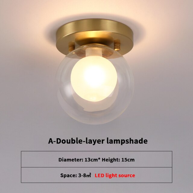 Modern ceiling light with lampshade luxury glass Diara