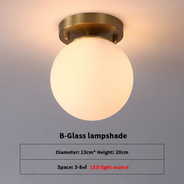 Plafonnier moderne avec abat-jour en verre luxury Diara - vue 6 sur 12