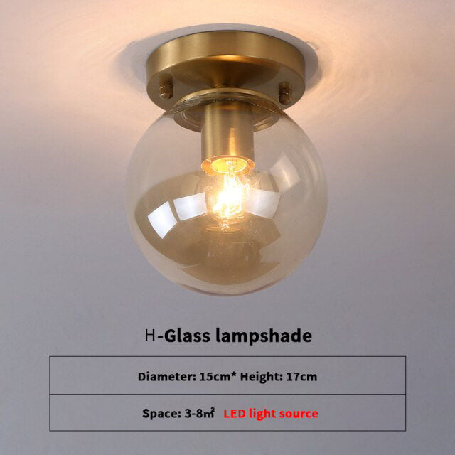 Modern ceiling light with lampshade luxury glass Diara