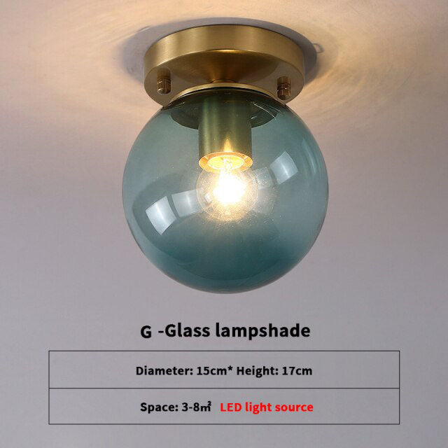 Modern ceiling light with lampshade luxury glass Diara