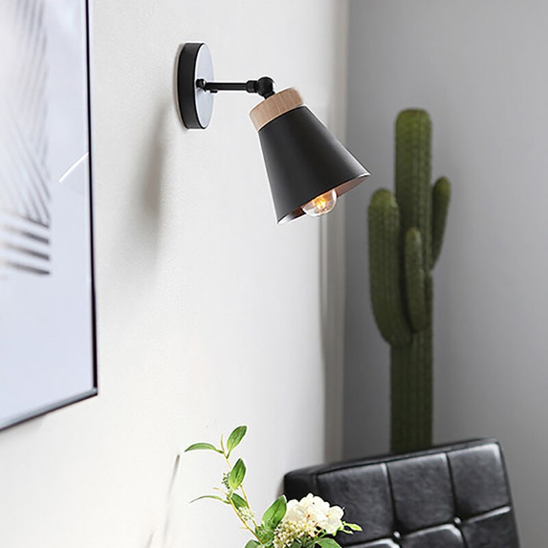 wall lamp modern wall with lampshade coloured conical Eddy