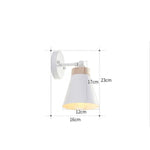 wall lamp modern wall with lampshade coloured conical Eddy