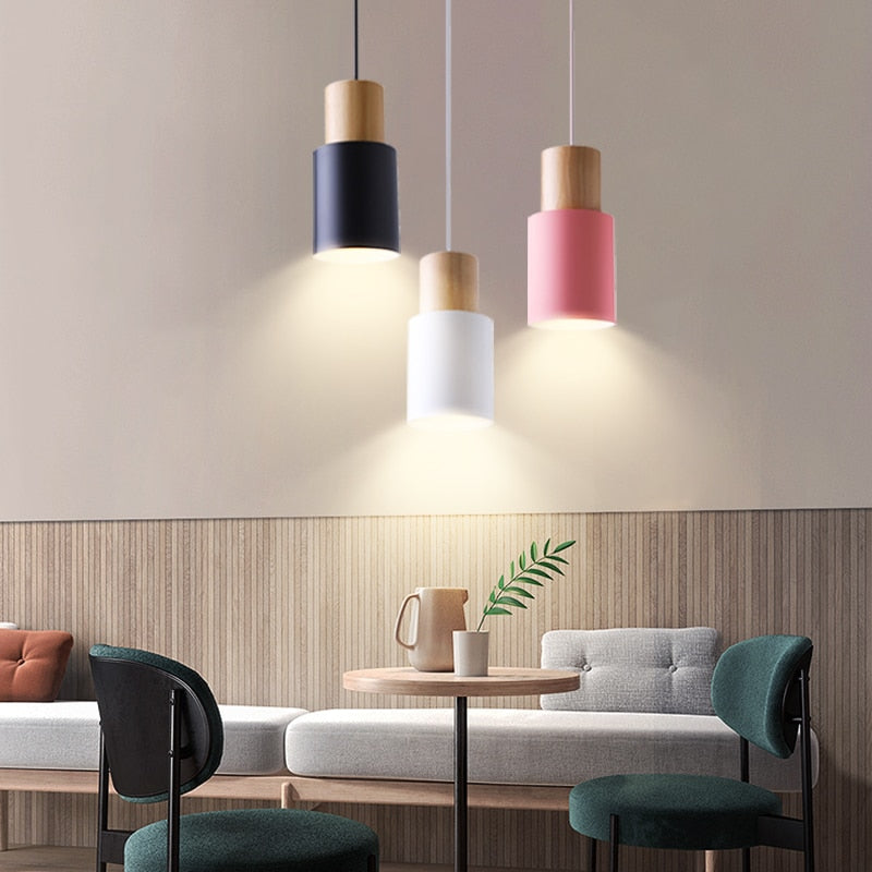 Suspension design LED avec abat-jour cylindrique Gemira - vue 2 sur 11