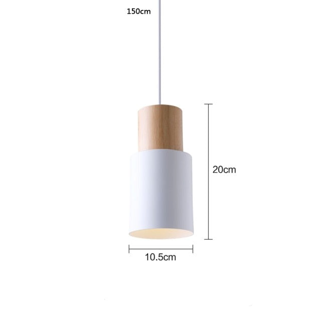 Suspension design LED avec abat-jour cylindrique Gemira