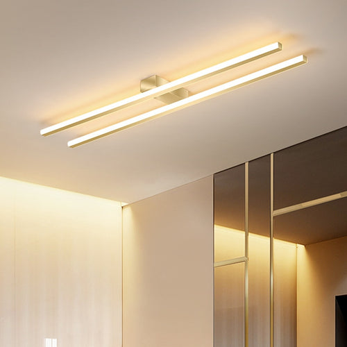 Plafonnier design industriel LED avec barre lumineuse Warren