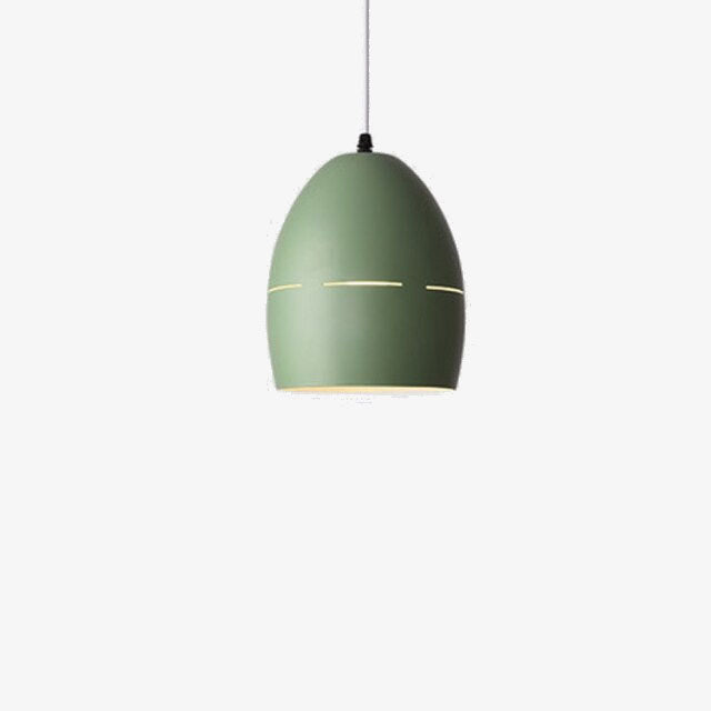 Suspension moderne LED avec abat-jour en métal arrondi Emmy