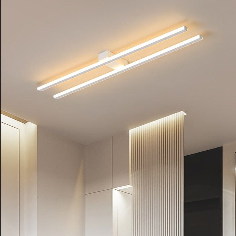 Plafonnier design industriel LED avec barre lumineuse Warren