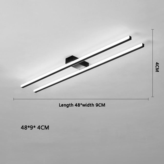 Lámpara de techo design LED industrial con barra de luz Warren