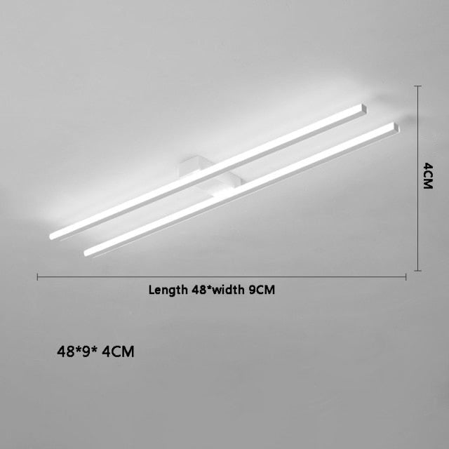 Industrial LED ceiling lamp with light bar Warren