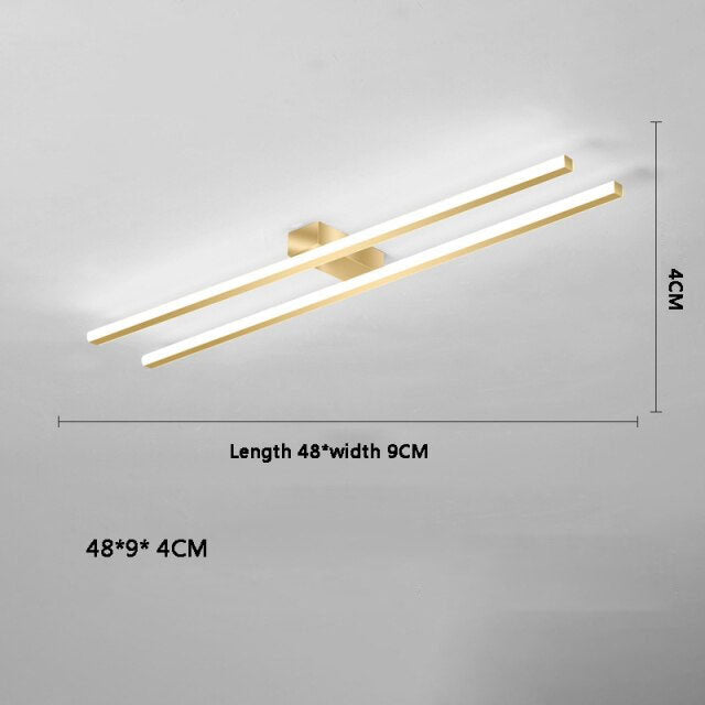 Lámpara de techo design LED industrial con barra de luz Warren