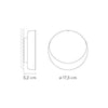 wall lamp minimalist LED circular wall design Siera