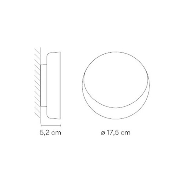 wall lamp minimalist LED circular wall design Siera