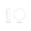 wall lamp minimalist LED circular wall design Siera