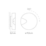 wall lamp minimalist LED circular wall design Siera