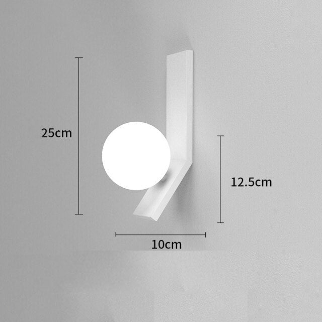 wall lamp minimalist industrial LED wall light Aroux