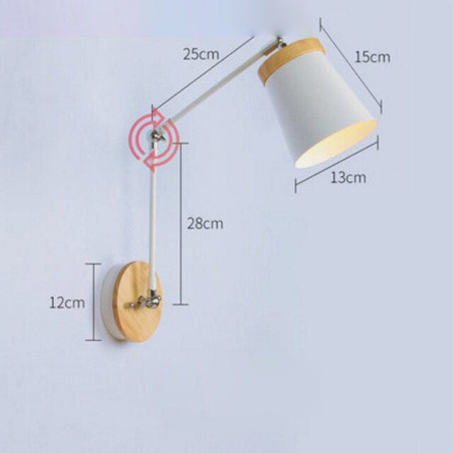 wall lamp modern wood and metal wall Garenne (several models)