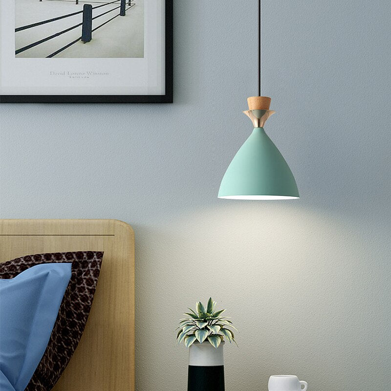 Lámpara de suspensión design en metal de color Cressy