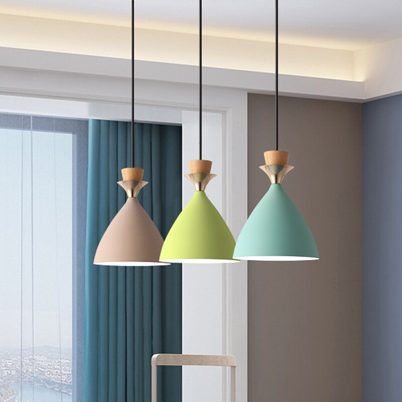 pendant light design in colored metal Cressy