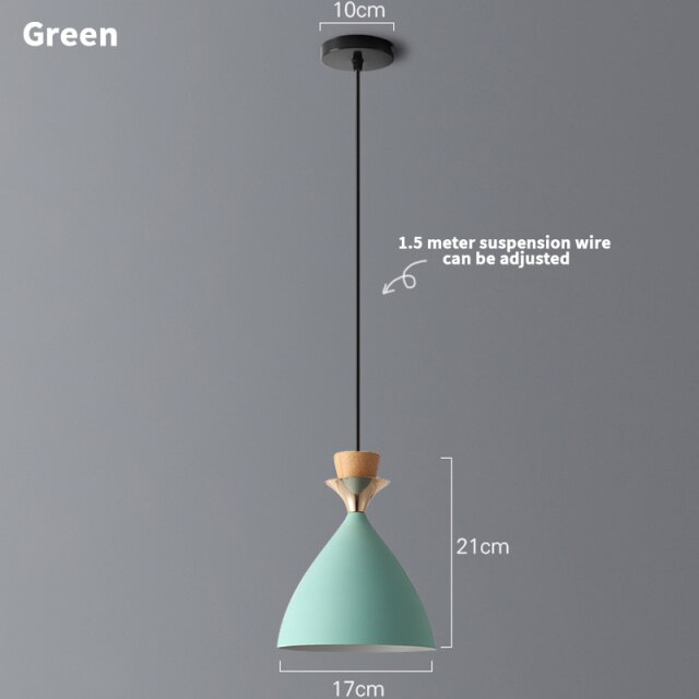 pendant light design in colored metal Cressy