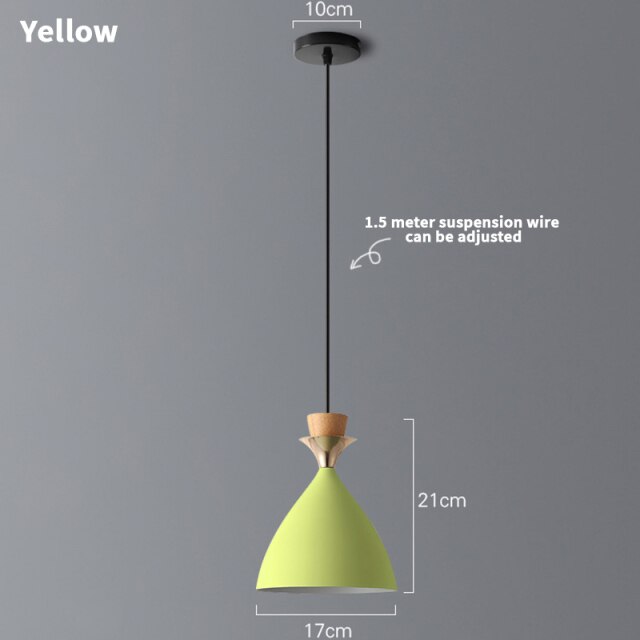 Lámpara de suspensión design en metal de color Cressy