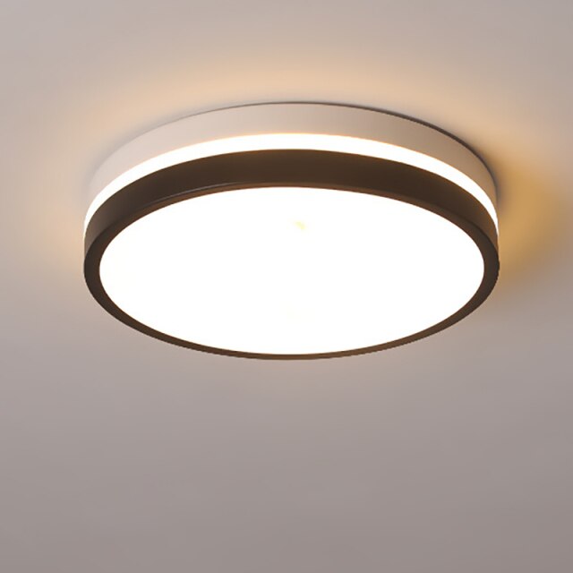Lámpara de techo LED moderna Chelsea blanca y negra