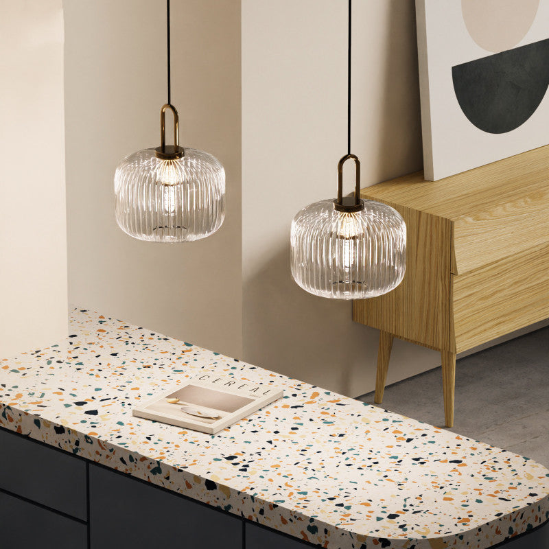 pendant light modern with different shapes in Charlise glass