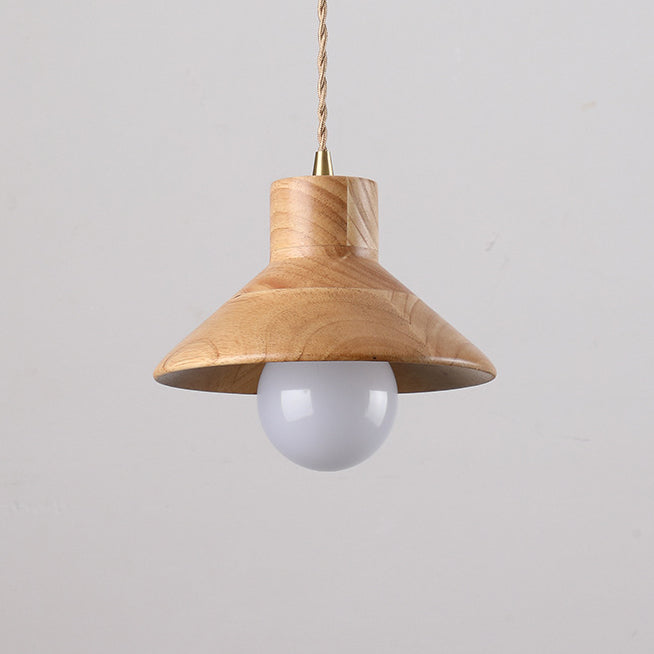 Suspension moderne avec abat-jour en bois Avana