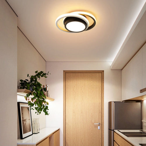 Denver modern LED ring or two-colour rectangle ceiling light