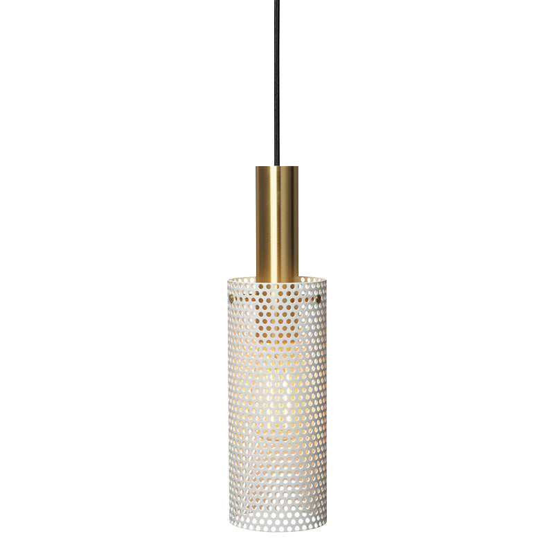 pendant light industrial with lampshade in openwork metal Rio