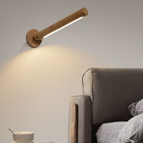 wall lamp modern 360° rotating wooden wall-mounted Unix