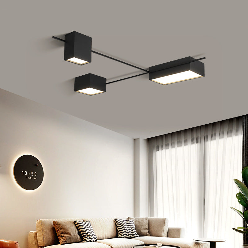 Alani industrial geometric LED ceiling lamp