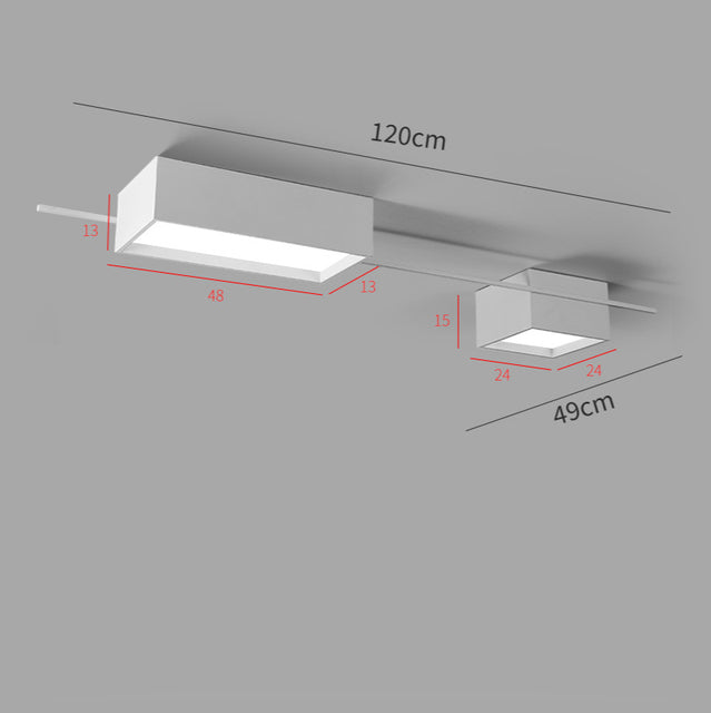 Lámpara de techo design geométrica industrial LED Alani