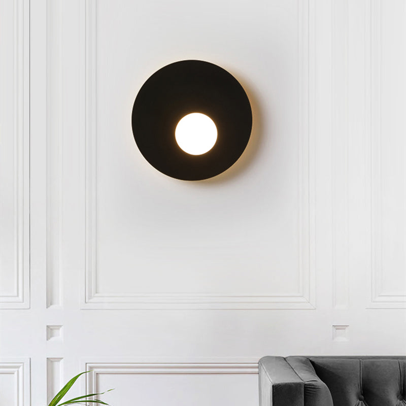 Applique murale design LED en métal rond Levy