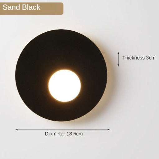 Applique murale design LED en métal rond Levy