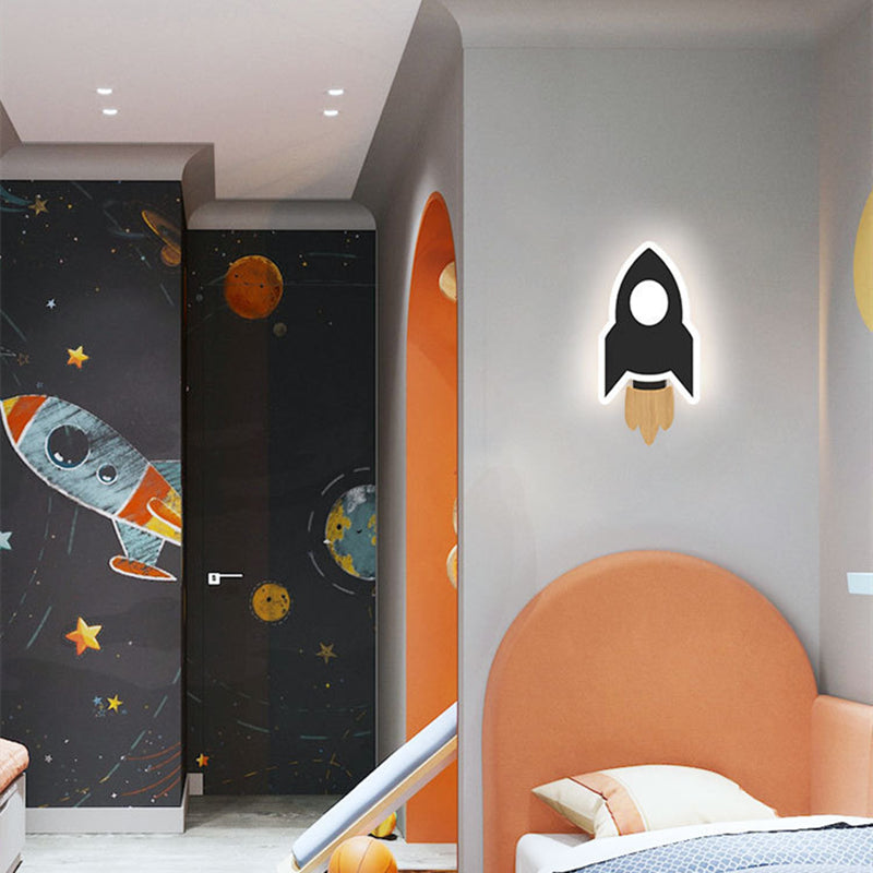 Applique murale moderne LED en forme de fusée Sollis - vue 3 sur 8